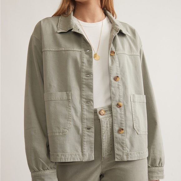 Marine Layer Jackets & Blazers - Marine Layer Sage Freya Utility Jacket Coastal Casual Chore Coat XL